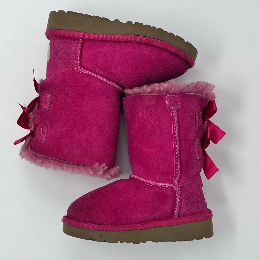 UGG Pink Fleece-Lined Boots sz.6